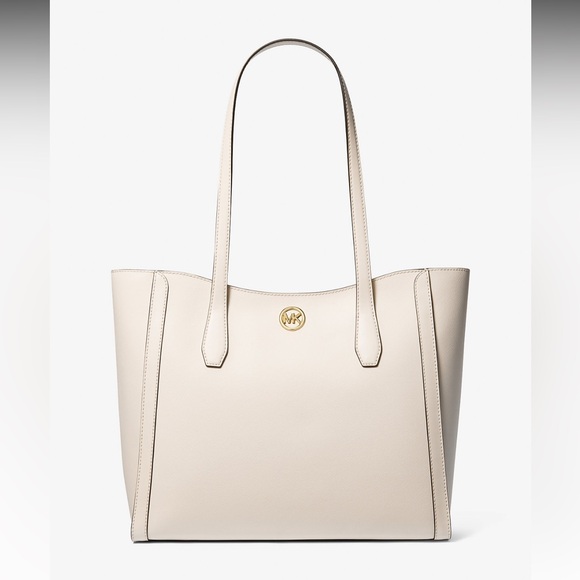 Michael Kors Leida Light Cream Large Tote Bag